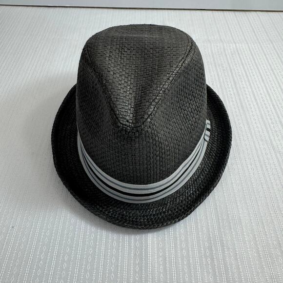 PETER GRIMM Deppo Fedora Hat S/M Tan Woven 100% Paper Classic Summer Style - Picture 3 of 5